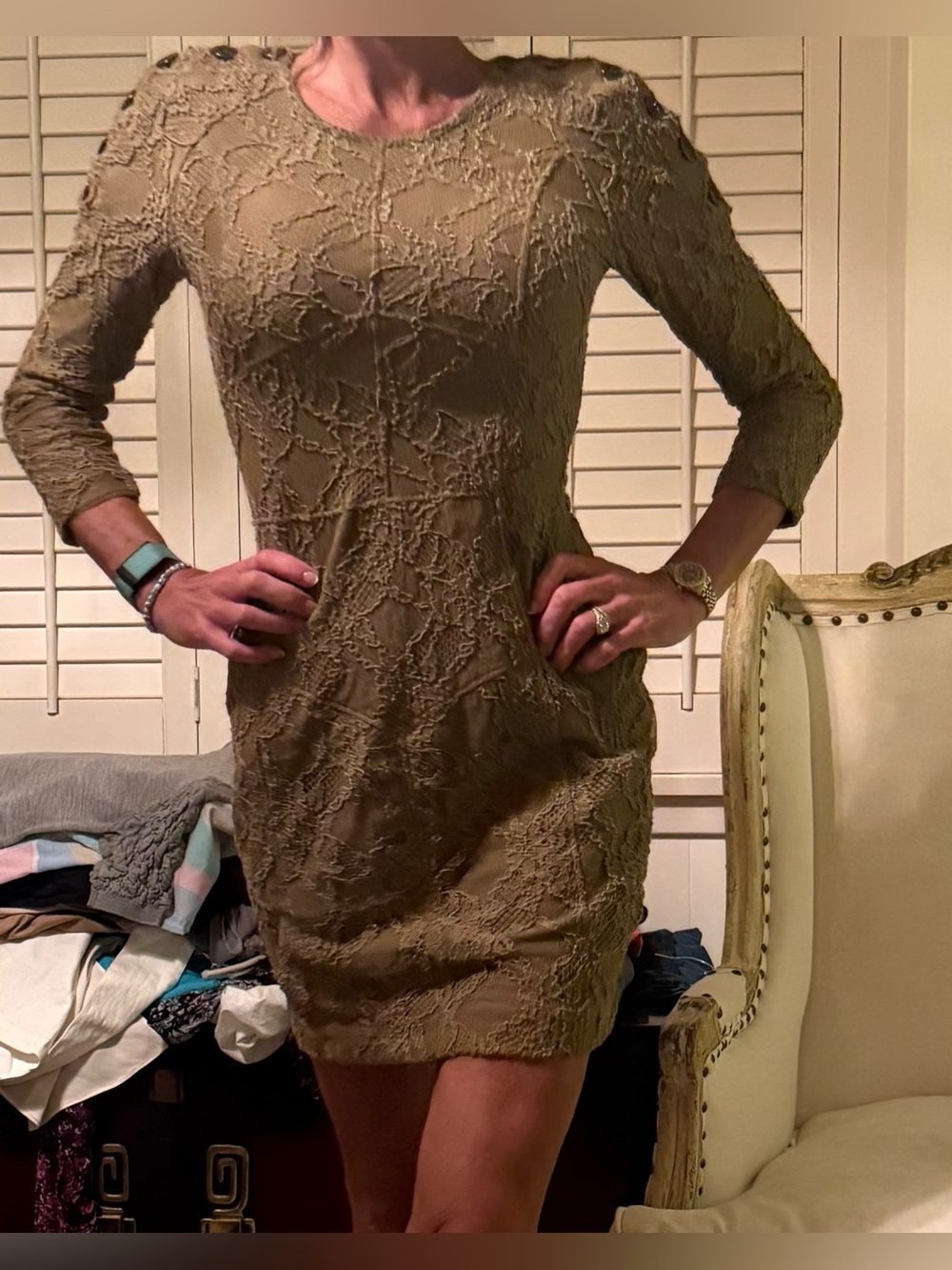 Burberry Prorsum vintage lace midi dress